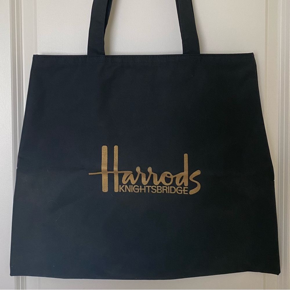 Harrods Knightsbridge Tote Bag and Coin Purse / Makeup Pouch - Picture 3 of 12